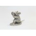 Handmade Indian God Ganesha Ganesh Only Rat Figurine 70% Silver Figure Statue S1